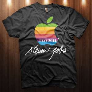   Shirt Apple Logo silhouette memorial tribute iphone MAC ipod T SHIRT