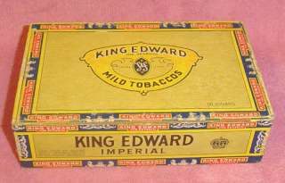 Vintage King Edward the Seventh Swisher & Son Cigar Box  