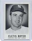 1960 Leaf # 46 Cletis Boyer Yankees EM NM 312