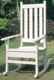   white poly resin requires assembly item 2286 2029 patio rocking chair