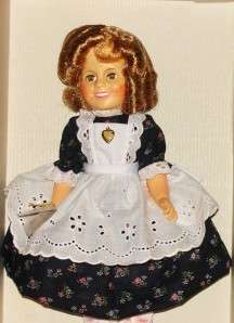   for a Cabinet Size Ideal Shirley Temple in Blue Dress with Apron NRFB