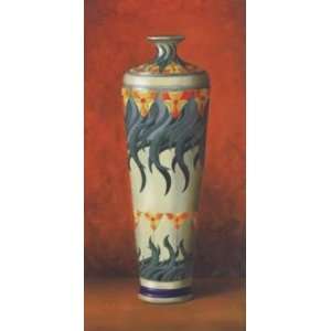    Vase Ornamental l artist George A. Gonzalez 13x25