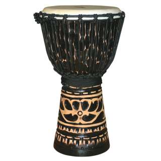 Antique Finish Hand Carved Djembe 20x10,   