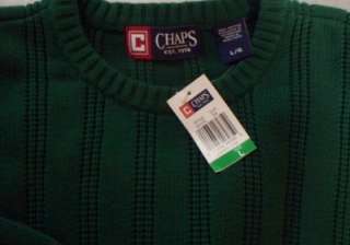 GREAT LOOKING NEW CLASSIC RALPH LAUREN CHAPS 100% COTTON SWEATER L 