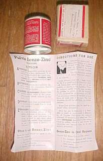 c1930 Antique Medicine Tin with Original Packaging Label Directions 