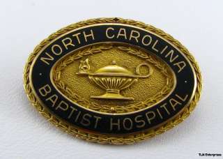 NORTH CAROLINA BAPTIST HOSPITAL   10k Gold Lapel PIN  