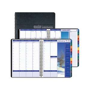   Hardcover Weekly/Monthly Planner, 8 1/2 x 11, Bl