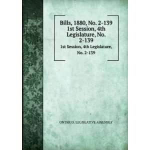 Bills, 1880, No. 2 139. 1st Session, 4th Legislature, No. 2 139 