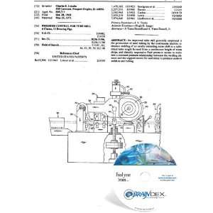  NEW Patent CD for PRESSURE CONTROL FOR TUBE MILL 