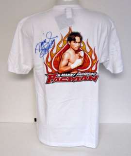 Manny Pacquiao Boxing Autographed No Fear T Shirt SI  