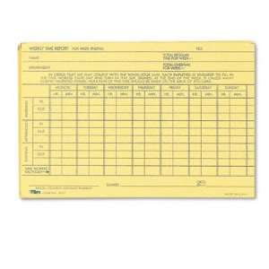  Employee Time Report Card Weekly 6 x 4 100/Pack 