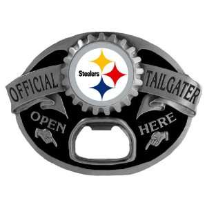 Pittsburgh Steelers NFL Bottle Opener Tailgater Belt Buckle  