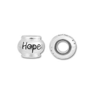  Sterling Silver 8mm Enamel Hope Bead (3.4mm Hole) Arts 