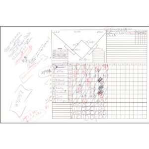  Suzyn Waldman Handwritten/Signed Scorecard Yankees at Blue 