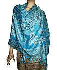 Gorgeous Indian Pashmina Shawl Stole Wrap Scarf REVERSIBLE WEAR with 