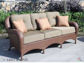 6pcs Outdoor Rattan Wicker Sofa Lovely Set Kingstone  
