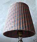 british style copper plaid chandelier candle shades 