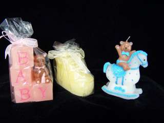 Baby Candle Shower Cake Topper or Gift in 3 Styles NEW  