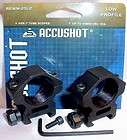 Accushot 1 Low Profile Rifle Scope Mount Rings RGWM 25L2