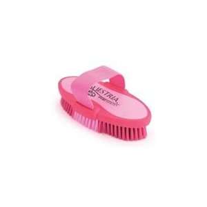  7.5 Inch Large Equestrian Sport Oval Body Brush   Pink 