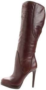 JESSICA SIMPSON Stephena BROWN Tall Knee Boots Platform Leather Womens 