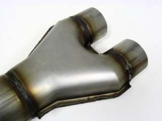 INCH TO 2.5 INCH STAINLESS EXHAUST Y TRANSITION PIPE  