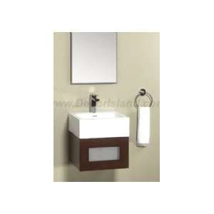  Bathroom Vanity Set W/ Single Hole Ceramic Faucet Deck & Frameless 