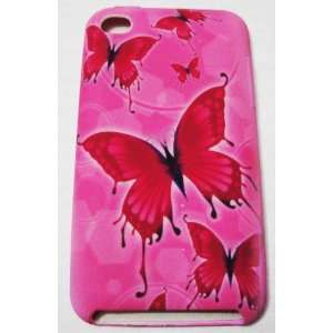  Apple Ipod Touch 4 4th Generation Pink Butterfly Graphic 