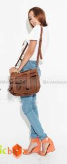 Women Fashion Vintage Satchel Briefcase Handbag Crossbody Shoulder Bag 