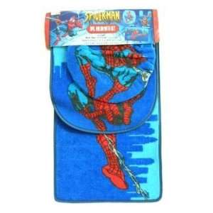  Marvel Spiderman 3 pcs Bath accessories set (bath mat, lid 