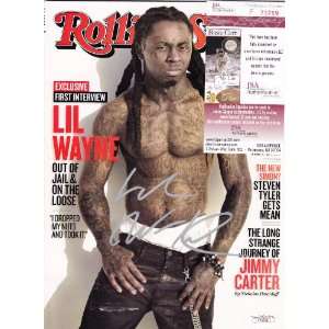  Lil Wayne Signed Autographed Rolling Stones Magazine Jsa 