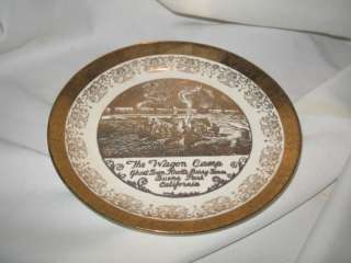 Vintage Plate Wagon Camp Ghost Town Knotts Berry Farm  