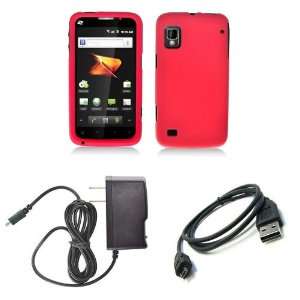  ZTE Warp (Boost Mobile) Premium Combo Pack   Red 