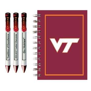  Pen Virginia Tech University Braggin Rights Spiral Journal and Pen 