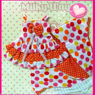 Milky Way Blythe Doll Outfit Orange Candy Dress Set  