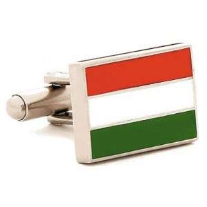  Hungary Flag Cufflinks CLI CC HGF SL Patio, Lawn & Garden
