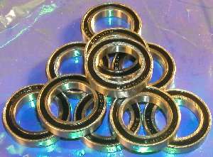 15mm x 24mm x 5mm Type Deep groove ball bearings Closures 2 Rubber 