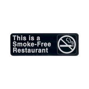   Is A Smoke Free Restaurant White on Black 
