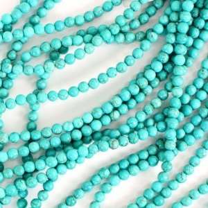  7mm Round Stabilized Turquoise Gemstone Beads Arts 