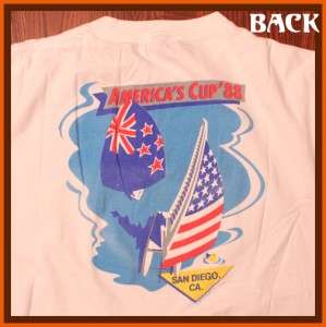   Vintage Americas Cup 1988 Long Sleeve Sailing Race Yacht T Shirt L