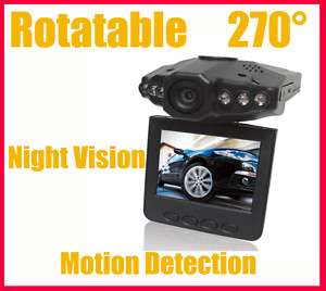 Color LCD Car Vehicle HD DVR 270° Monitor Camera  