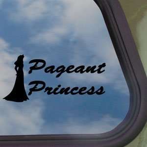  Pageant Princess Beauty Queen Black Decal Window Sticker 