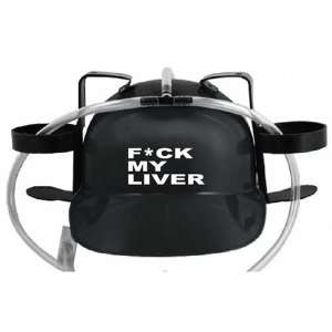  F*ck My Liver Black Drinking Helmet 