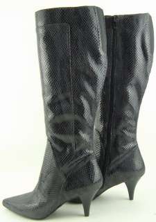   PICKWICK Grey Snake Print Womens Shoes High Heel Boots 7.5 M  