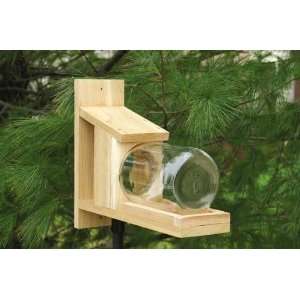 Squirrel Jar Feeder   Opening for Squirrel to Enter Through is 4in 