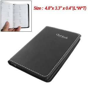  Black Cover Telephone Number Recording Address Notebook 