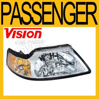 1999 2000 FORD MUSTANG RIGHT HEADLIGHT ASSEMBLY R/H GT  