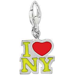 Sterling Silver I Love NY Charm  