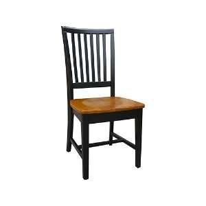  Black & Cherry Mission Chair  Set of 2 Furniture & Decor