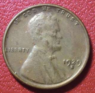 1929 S San Francisco Mint Lincoln Wheat Cent Penny High Grade  